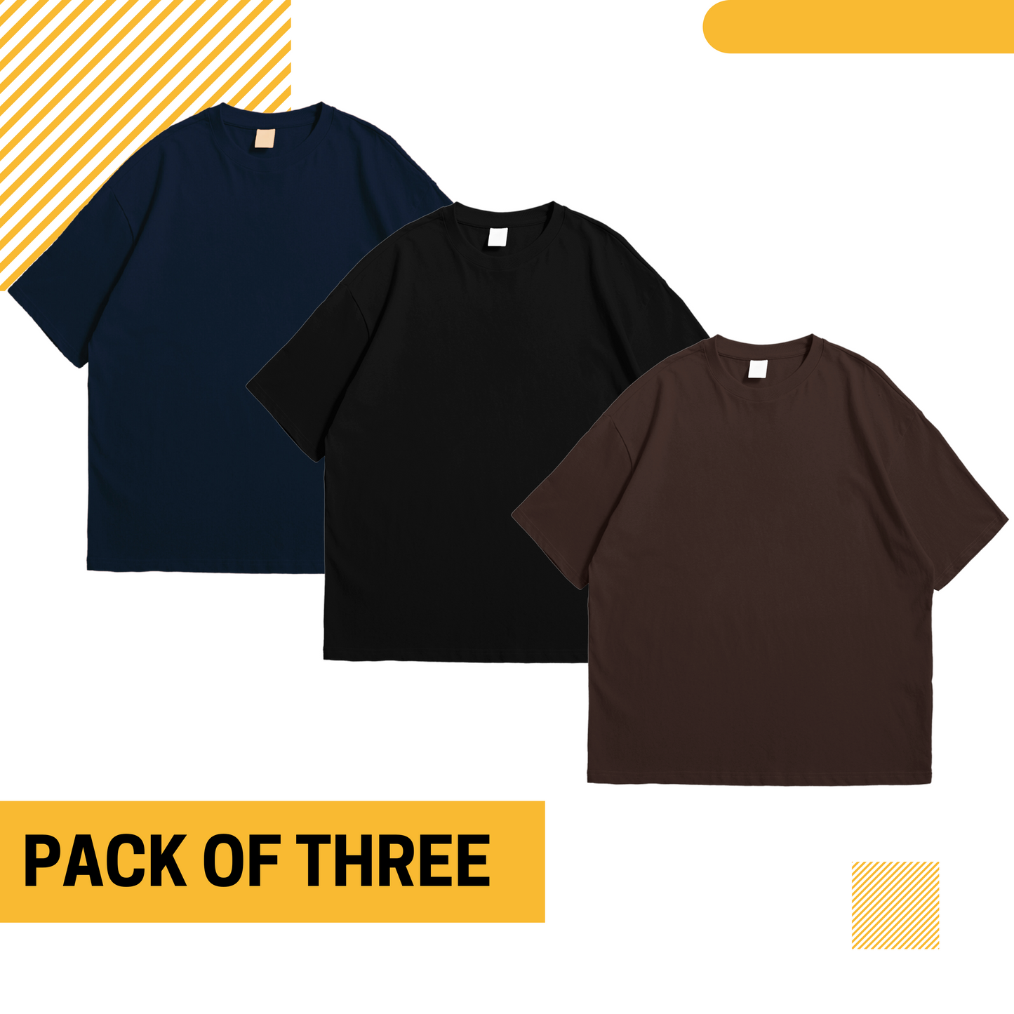 Pack Of Three Oversize Tee