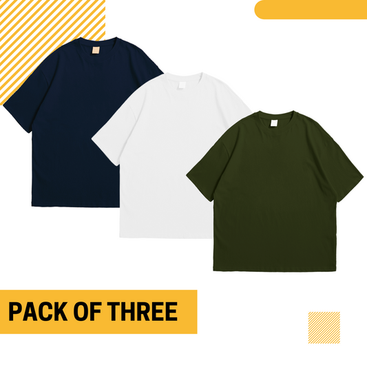 Pack Of Three Oversize Tee