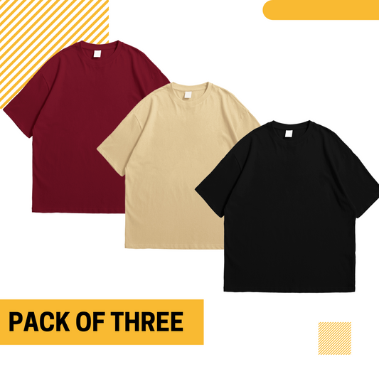 Pack Of Three Oversize Tee