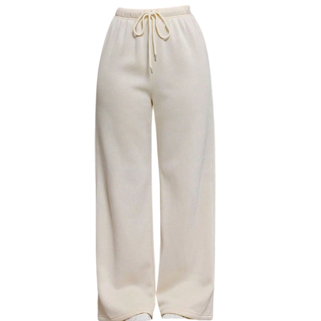 Cream Straight Leg Trouser