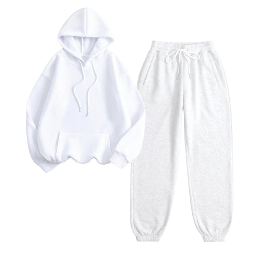 White Oversize Tracksuits