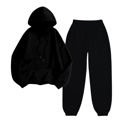 Black Oversize Tracksuits