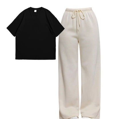 Straight Leg Trouser With Oversize Tee