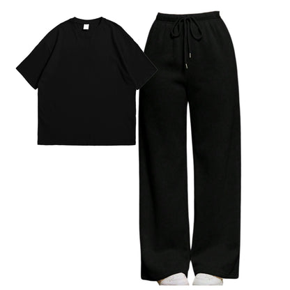 Straight Leg Trouser With Oversize Tee