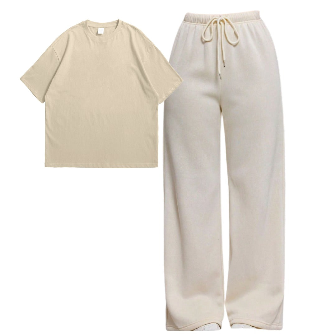 Straight Leg Trouser With Oversize Tee