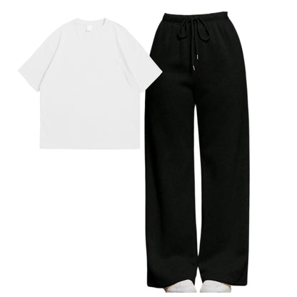 Straight Leg Trouser With Oversize Tee