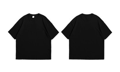 Black Oversize Drop Shoulder Tee